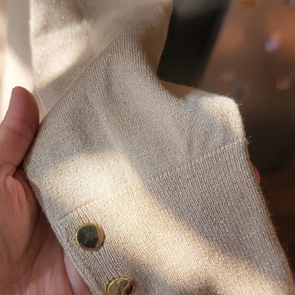 NWT JM Collection Gold speckled crewneck - Picture 3 of 5